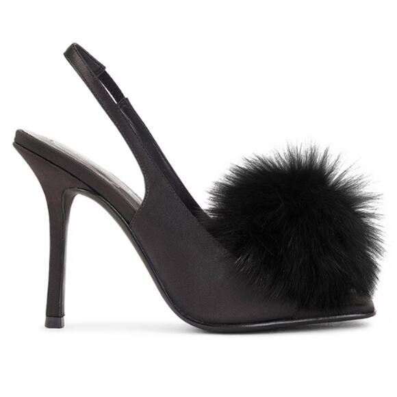 Michael Costello x REVOLVE Paula Sling Back in Black New Size 7 - Picture 5 of 9